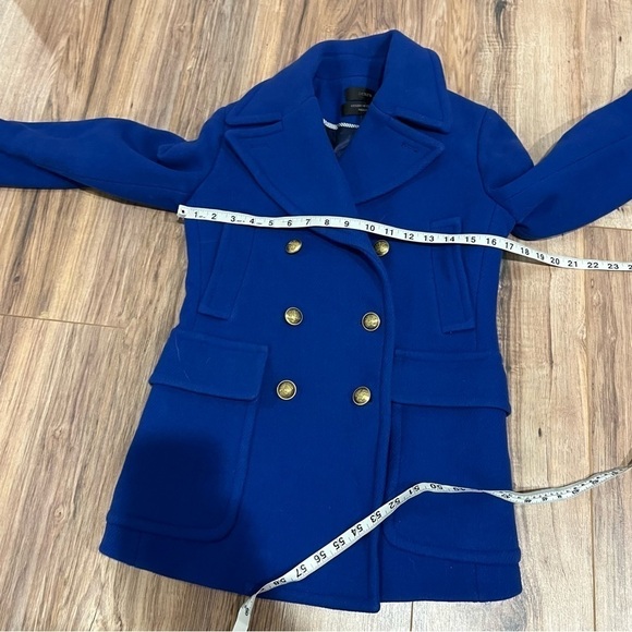 J. Crew Stadium Wool Majesty Double Breasted Pea Coat - Picture 7 of 8